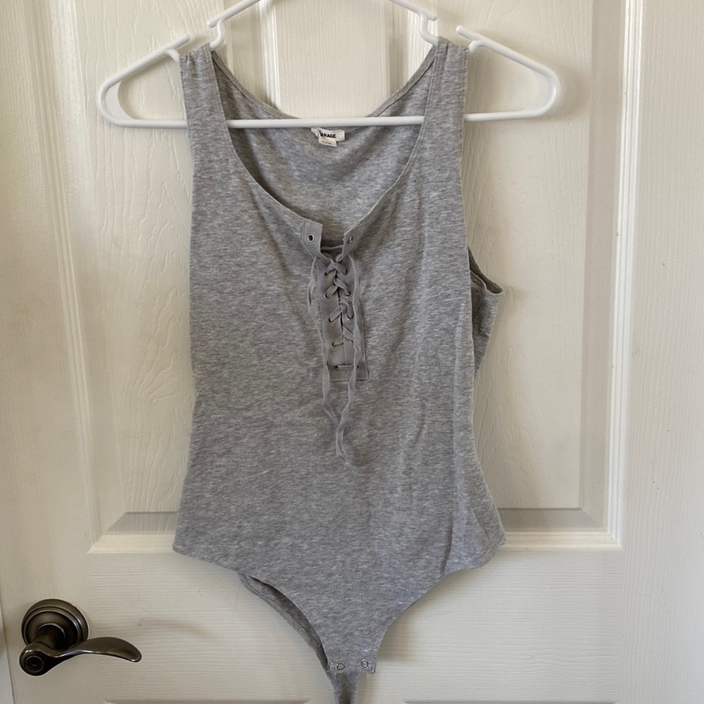 Grey bodysuit